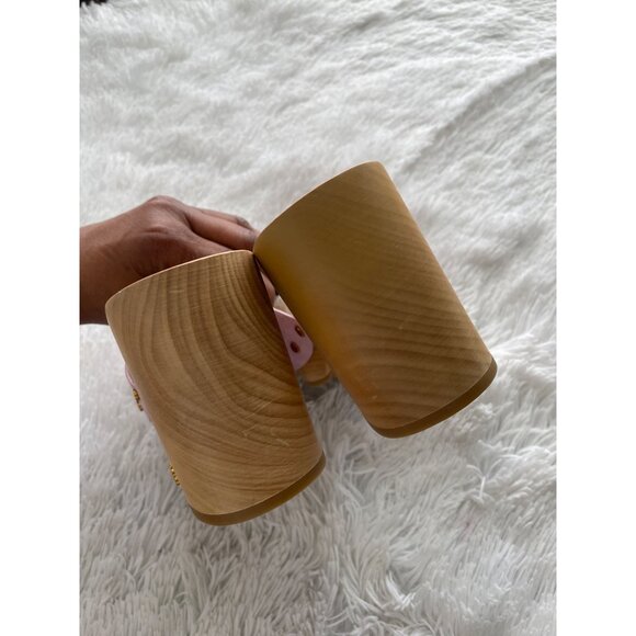 VERONICA BEARD Hannalee Suede Platform Clogs Lavender Size 10 - Picture 6 of 11